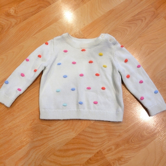 GAP Other - Baby gap polka dot knit 100% cotton sweater size 3-6 months